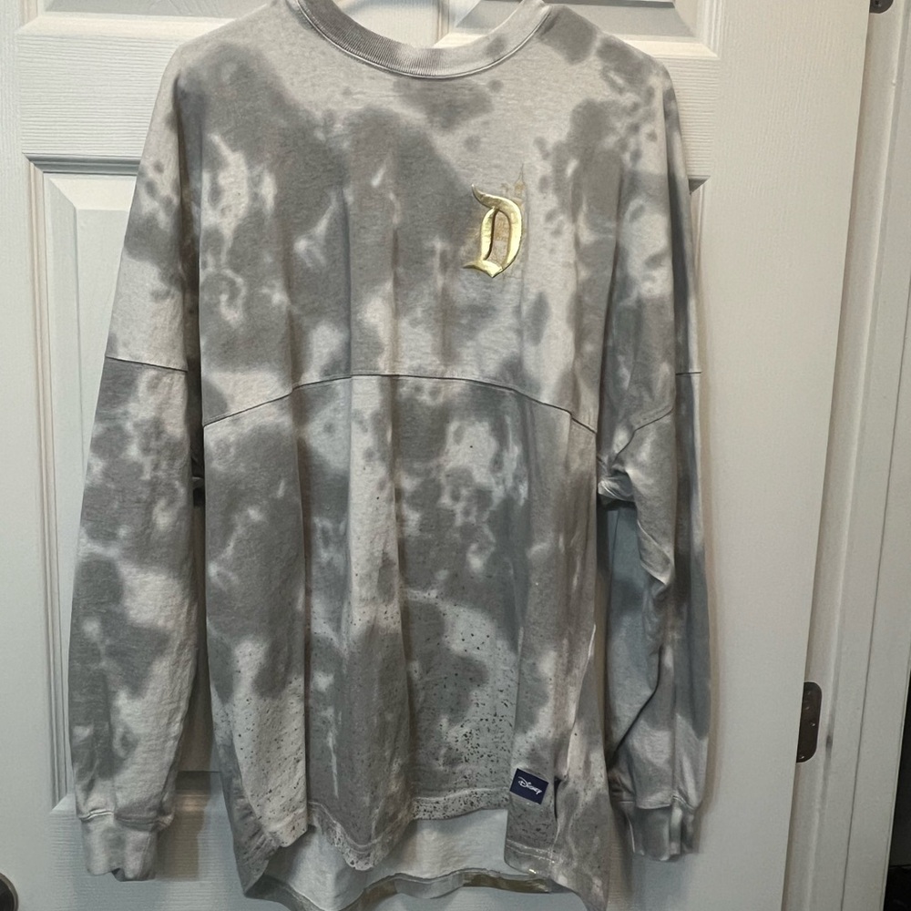 DISNEY Gray Tie-Dye Sweater